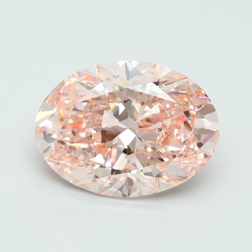 3.00 Ct. Fancy Vivid Pink Oval Lab Grown Diamond