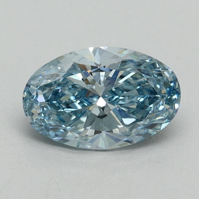 1.16 Ct. Fancy Vivid Blue Oval Lab Grown Diamond