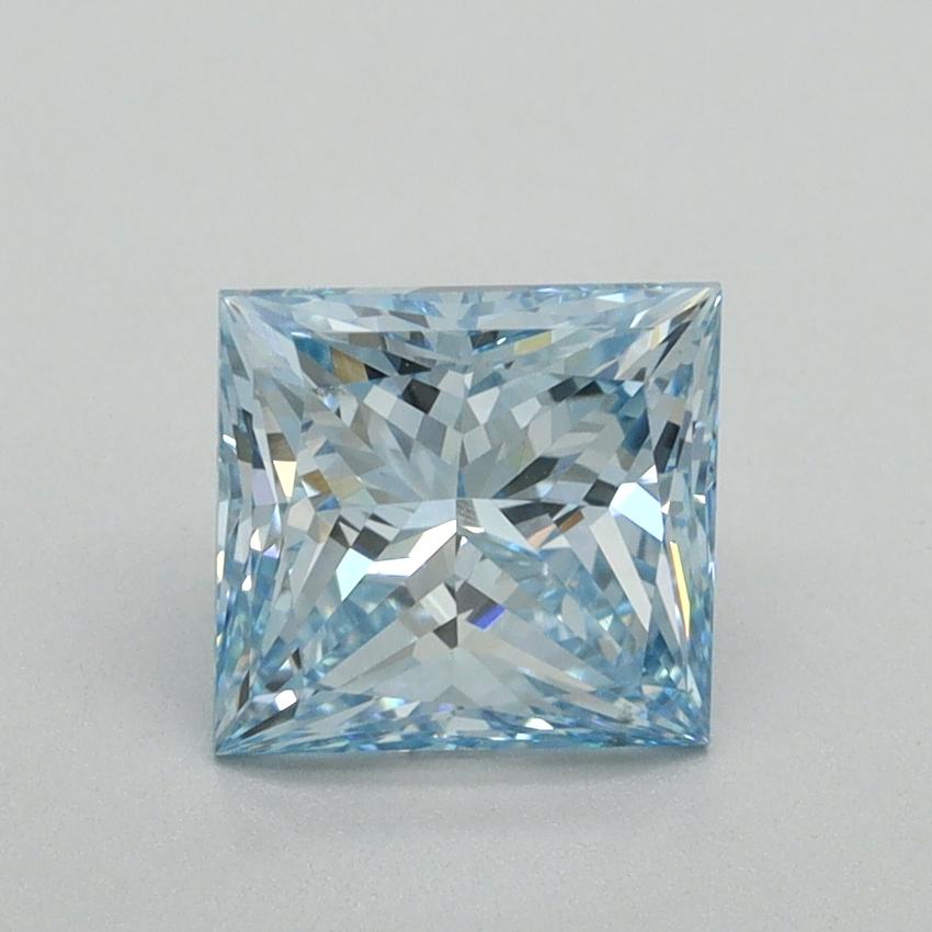1.51 Ct. Fancy Intense Blue Princess Lab Grown Diamond