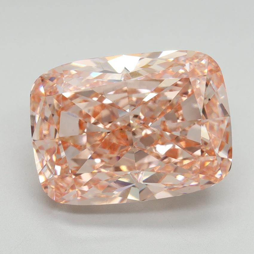 11.31 Ct. Fancy Intense Pink Cushion Lab Grown Diamond