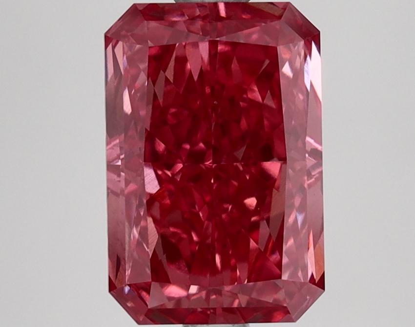 2.57 Ct. Fancy Vivid Pink Radiant Lab Grown Diamond