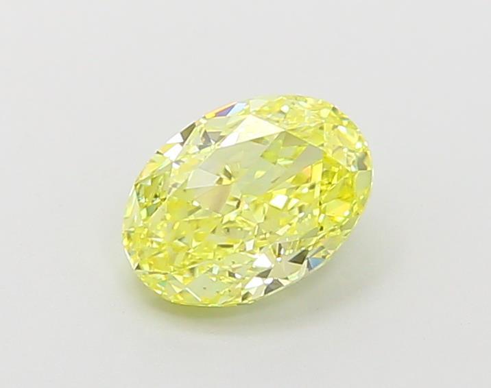 1.08 Ct. Fancy Intense Yellow Oval Lab Grown Diamond