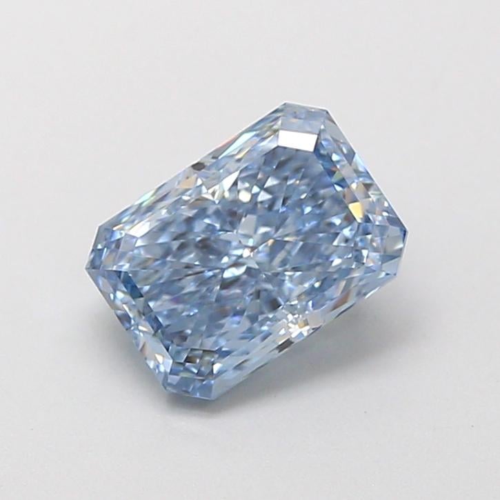 1.23 Ct. Fancy Vivid  Blue Radiant Lab Grown Diamond