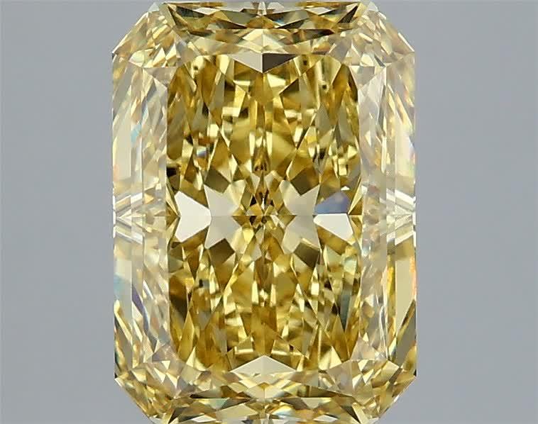 3.02 Ct. Fancy Intense Yellow Radiant Lab Grown Diamond