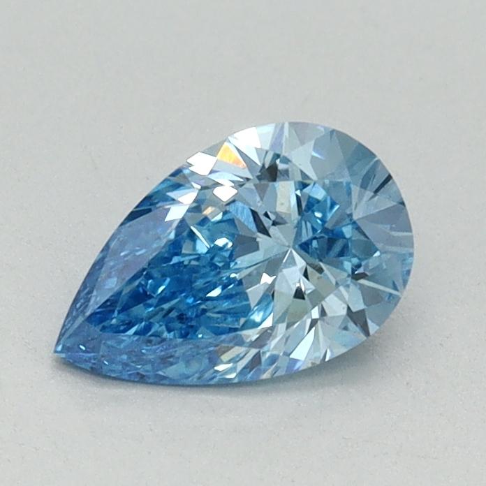 0.57 Ct. Fancy Vivid Blue Pear Lab Grown Diamond