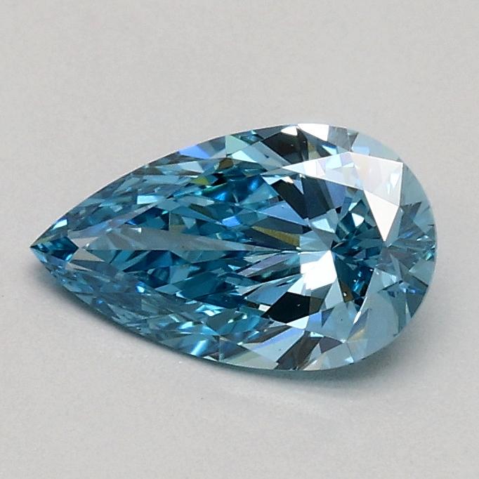 0.45 Ct. Fancy Vivid Blue Pear Lab Grown Diamond