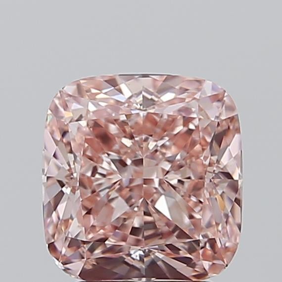 3.00 Ct. Fancy Intense  Pink Cushion Lab Grown Diamond