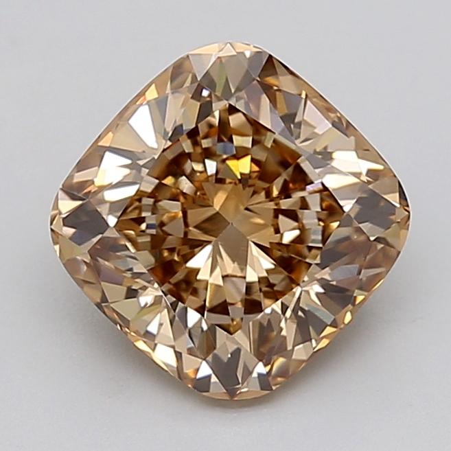 2.69 Ct. Light  Brown Cushion Lab Grown Diamond