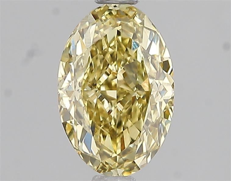 1.53 Ct. Fancy Intense Yellow Oval Lab Grown Diamond