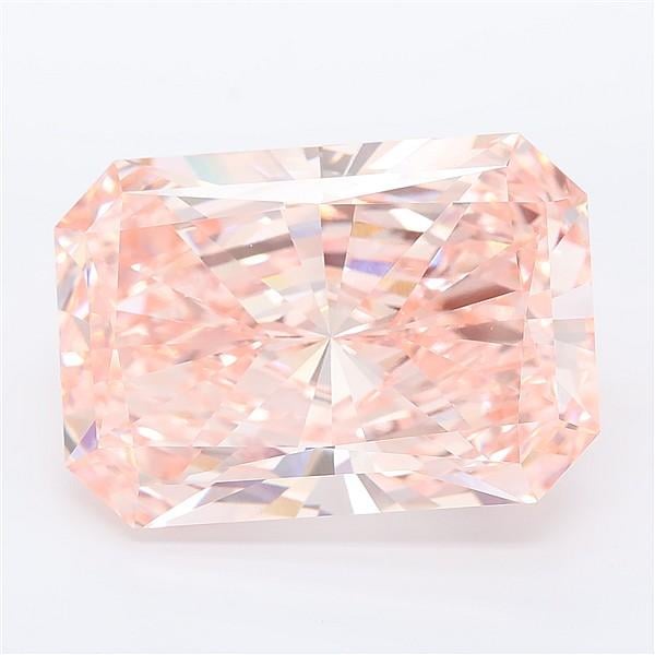15.02 Ct. Fancy Vivid Pink Radiant Lab Grown Diamond