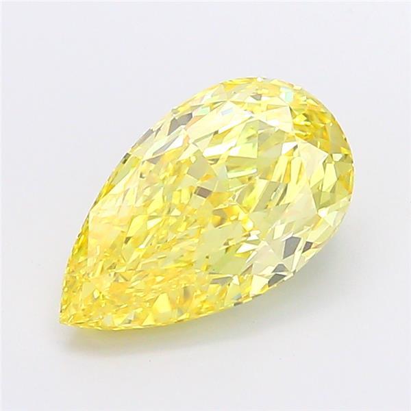 3.51 Ct. Fancy Intense Yellow Pear Lab Grown Diamond