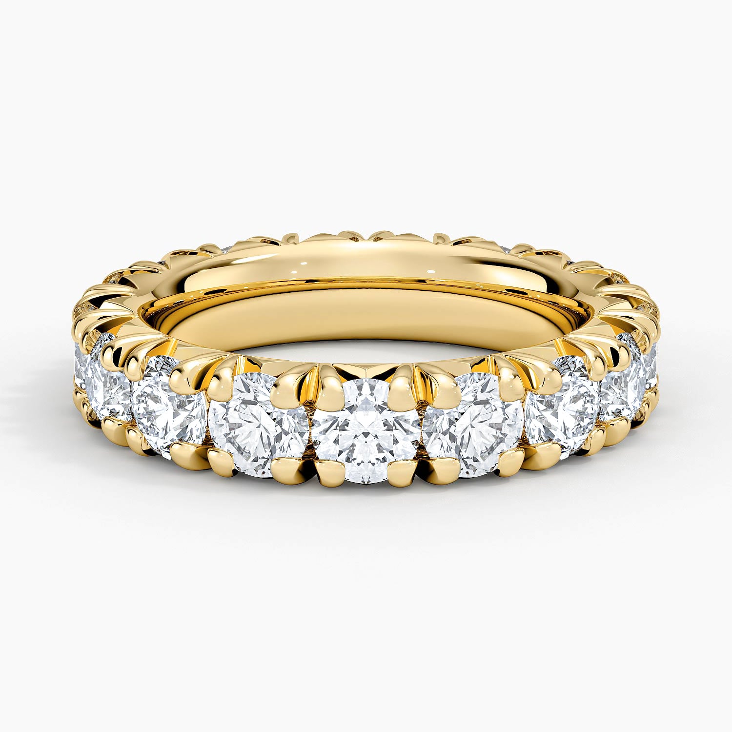 Rose gold diamond engagement ring with surprise diamond details