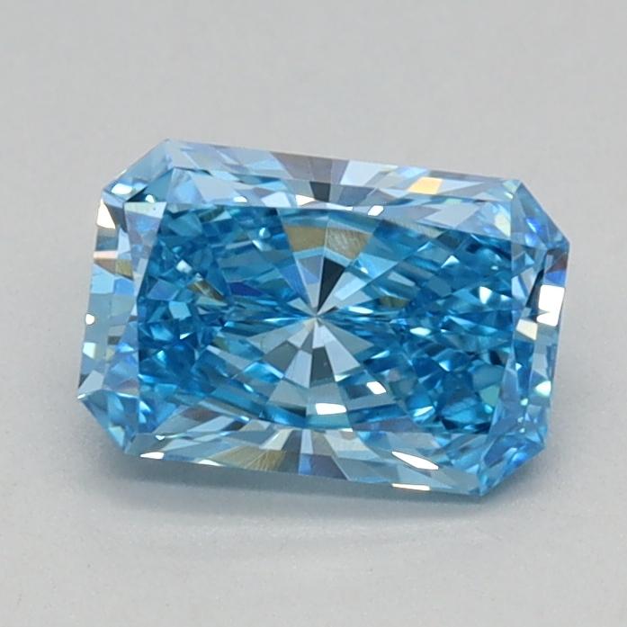0.62 Ct. Fancy Vivid Blue Radiant Lab Grown Diamond