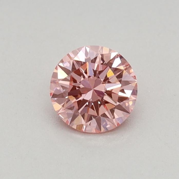 0.25 Ct. Fancy Vivid Pink Round Lab Grown Diamond