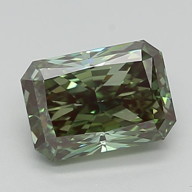 2.02 Ct. Fancy Vivid  Green Radiant Lab Grown Diamond