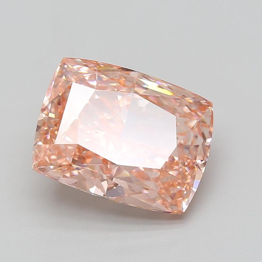 8.00 Ct. Fancy Vivid Pink Cushion Lab Grown Diamond