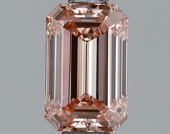 1.00 Ct. Fancy Intense Brownish Pink Emerald Lab Grown Diamond