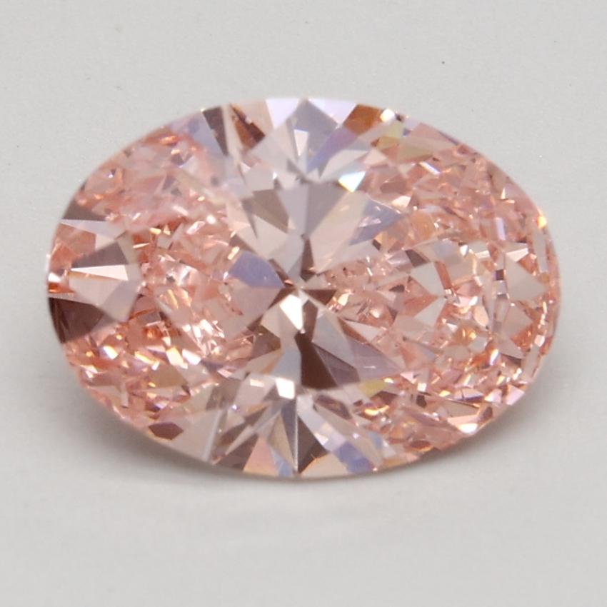 1.50 Ct. Fancy Intense Pink Oval Lab Grown Diamond