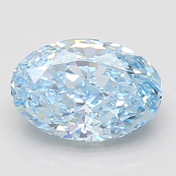 1.39 Ct. Fancy Vivid Blue Oval Lab Grown Diamond