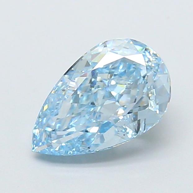 1.72 Ct. Fancy Vivid Blue Pear Lab Grown Diamond