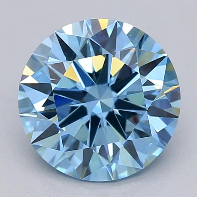 1.51 Ct. Fancy Vivid  Blue Round Lab Grown Diamond