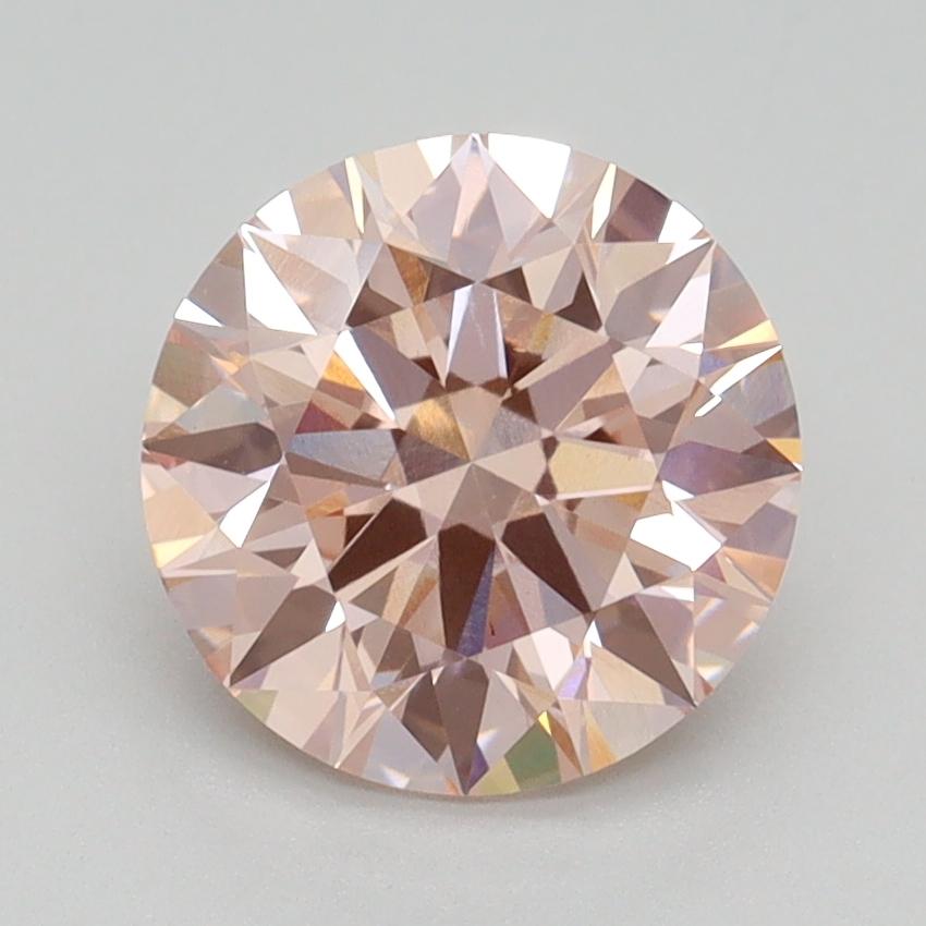 2.06 Ct. Fancy Intense Pink Round Lab Grown Diamond