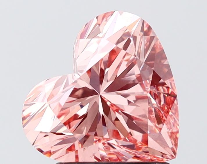 2.00 Ct. Fancy Vivid Pink Pink Heart Lab Grown Diamond