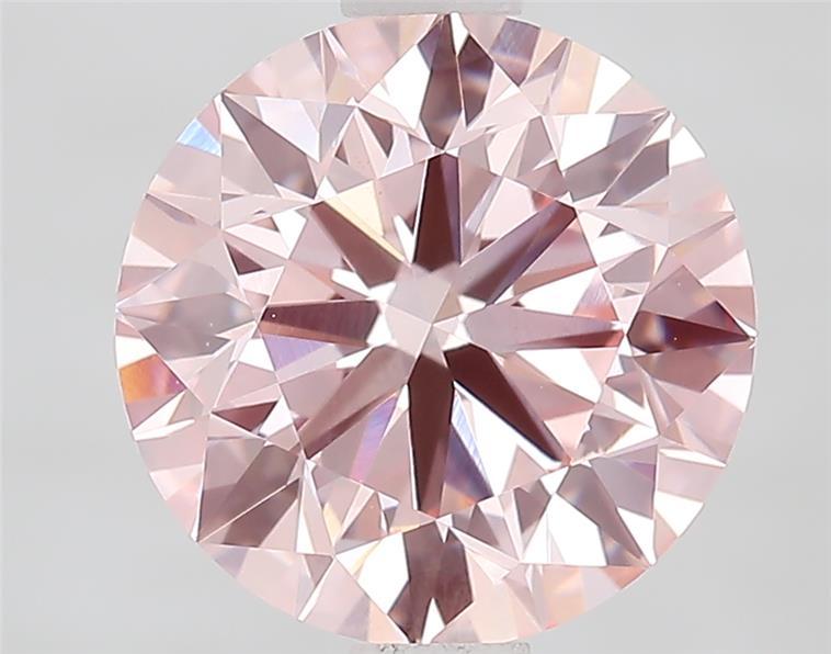 1.93 Ct. Fancy Intense Pink Round Lab Grown Diamond