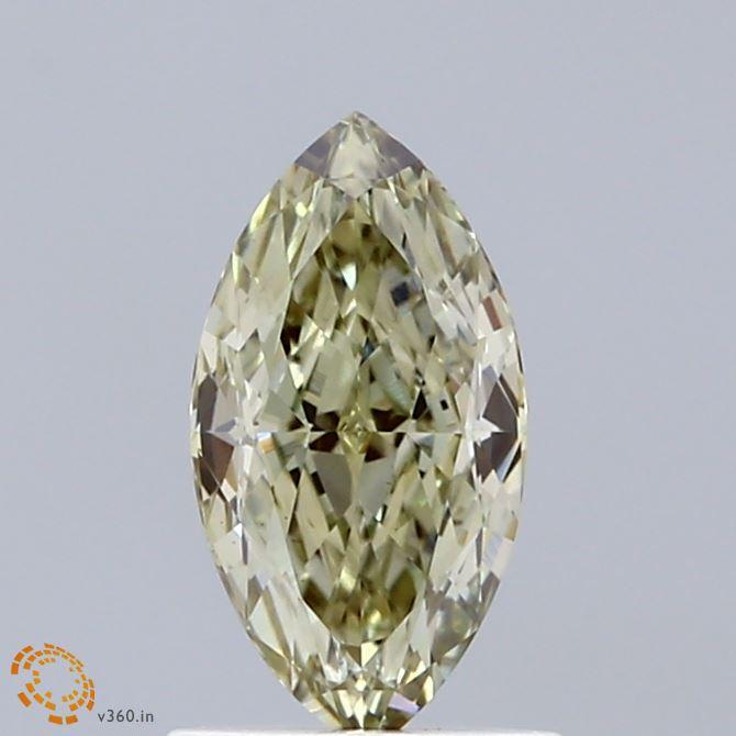 1.04 Ct. Fancy Light Grayish Yellow Marquise Lab Grown Diamond