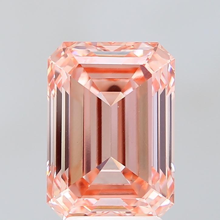 4.07 Ct. Fancy Pink Emerald Lab Grown Diamond