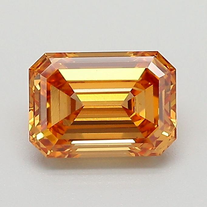 1.09 Ct. Fancy Light  Brown Emerald Lab Grown Diamond