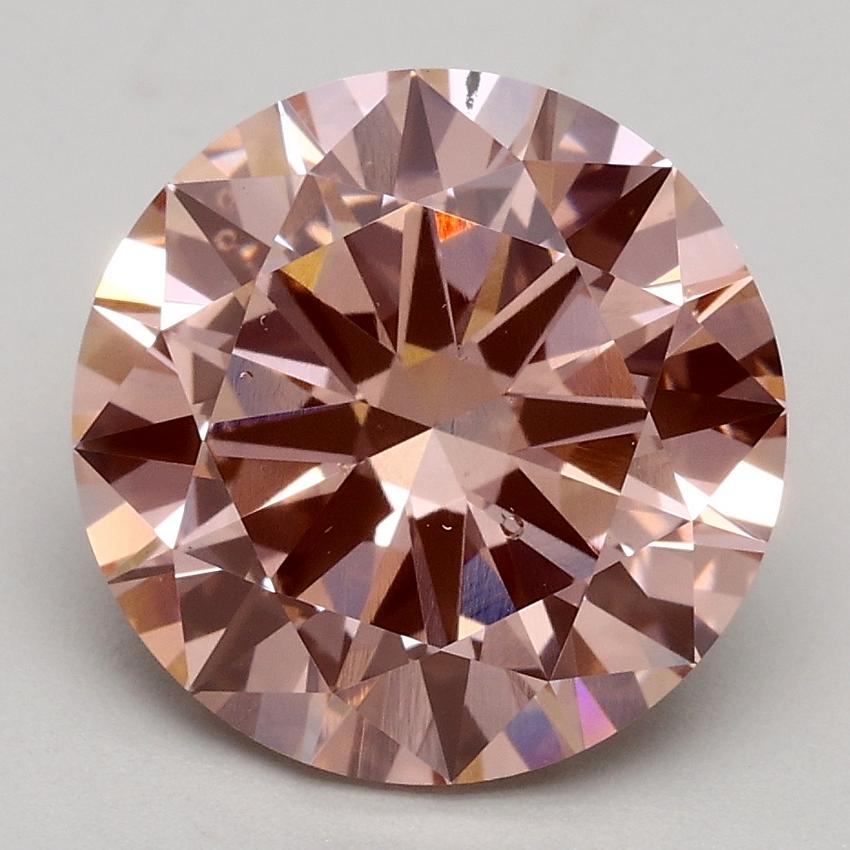 3.00 Ct. Fancy Intense Pink Round Lab Grown Diamond