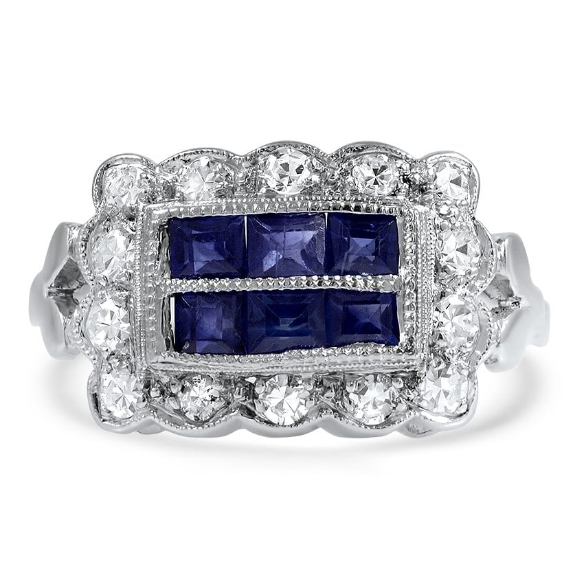 Art Deco Sapphire Vintage Ring