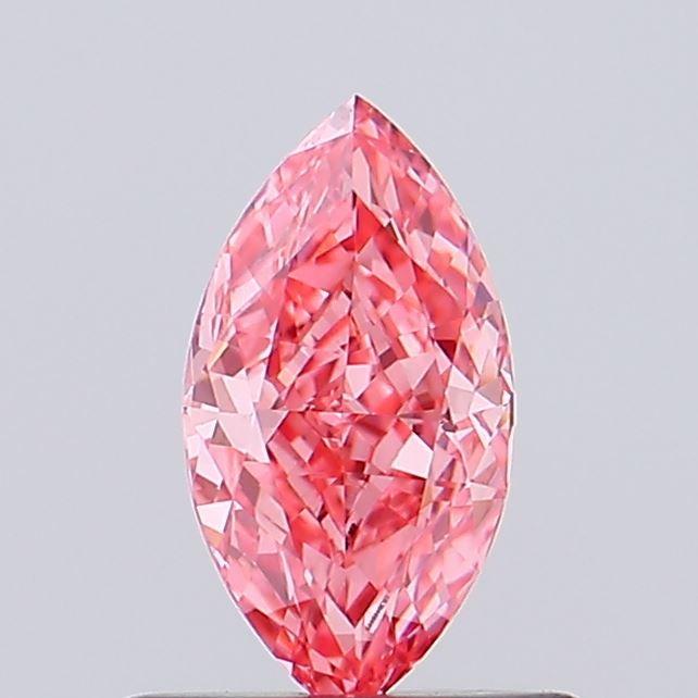 0.59 Ct. Fancy Vivid Pink Marquise Lab Grown Diamond