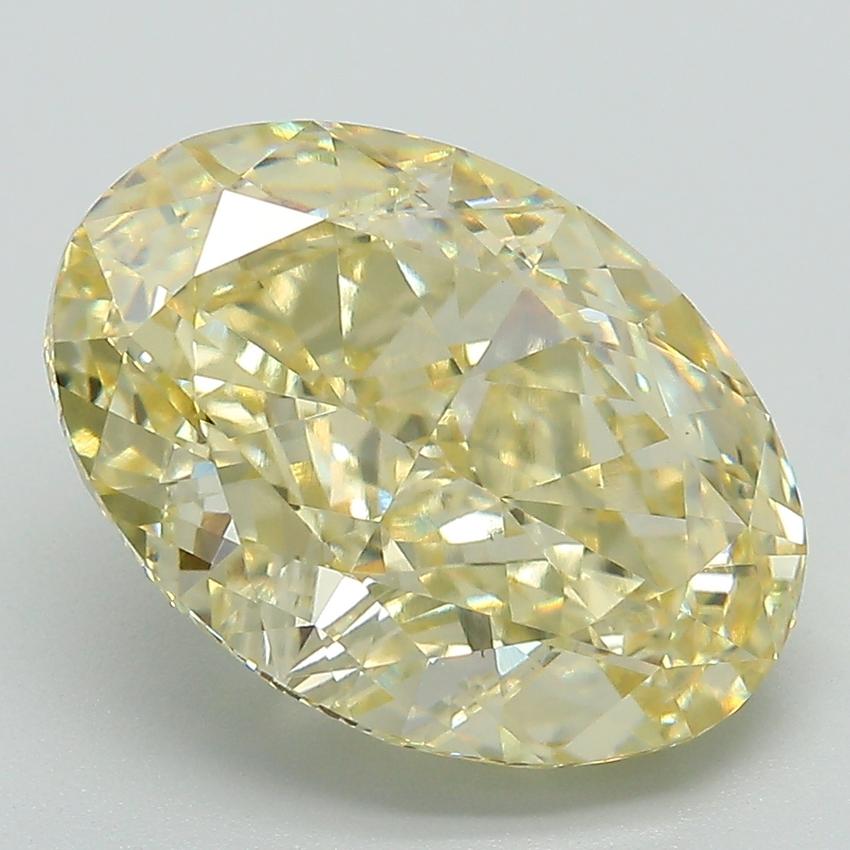 6.29 Ct. Fancy Intense Yellow Oval Lab Grown Diamond