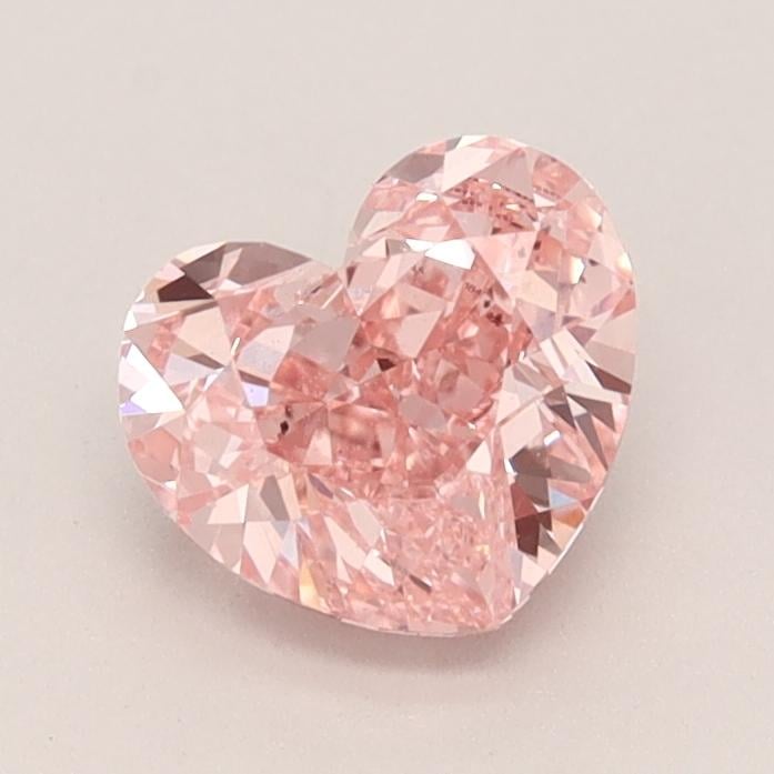 1.33 Ct. Fancy Vivid  Pink Heart Lab Grown Diamond