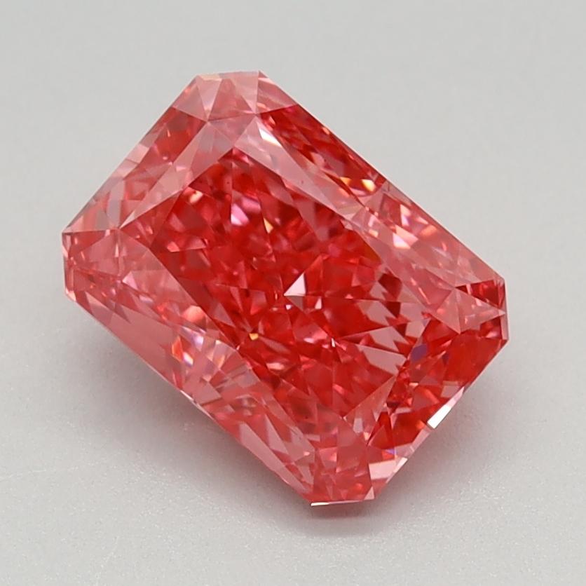 1.42 Ct. Fancy Vivid Pink Radiant Lab Grown Diamond