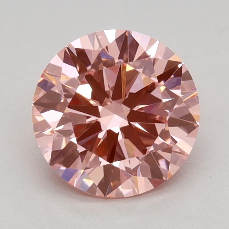 1.02 Ct. Fancy Vivid Pink Round Lab Grown Diamond