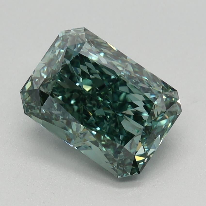 1.69 Ct. Fancy Vivid Green Pear Lab Grown Diamond
