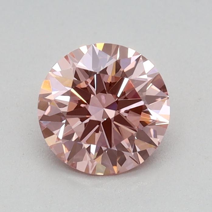 0.50 Ct. Fancy Vivid Pink Round Lab Grown Diamond