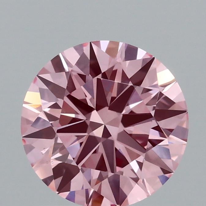 1.55 Ct. Fancy Vivid Pink Round Lab Grown Diamond