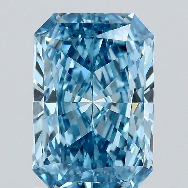 1.51 Ct. Fancy Vivid Blue Radiant Lab Grown Diamond