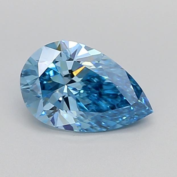1.12 Ct. Fancy Vivid  Blue Pear Lab Grown Diamond
