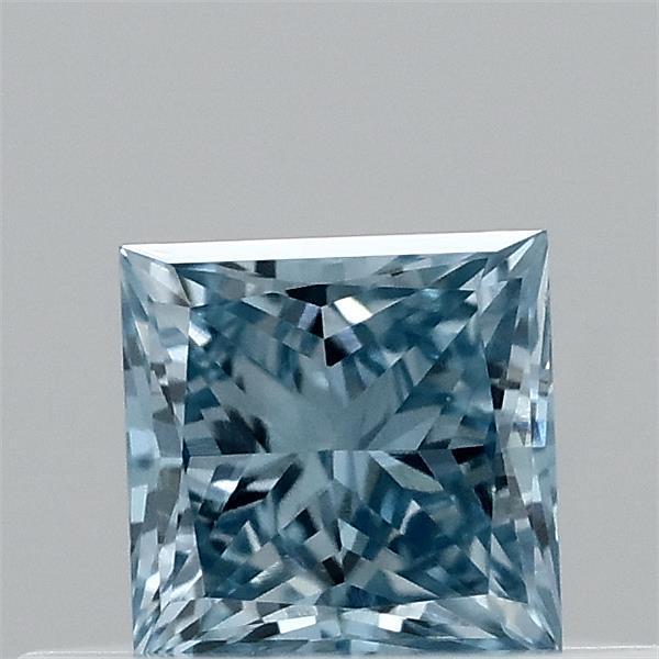 0.34 Ct. Fancy Vivid Blue Princess Lab Grown Diamond