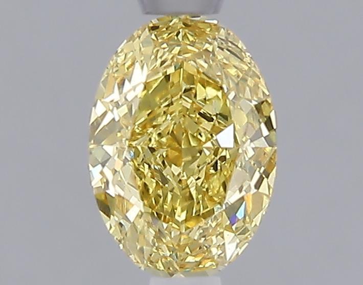 1.10 Ct. Fancy Vivid Yellow Yellow Oval Lab Grown Diamond