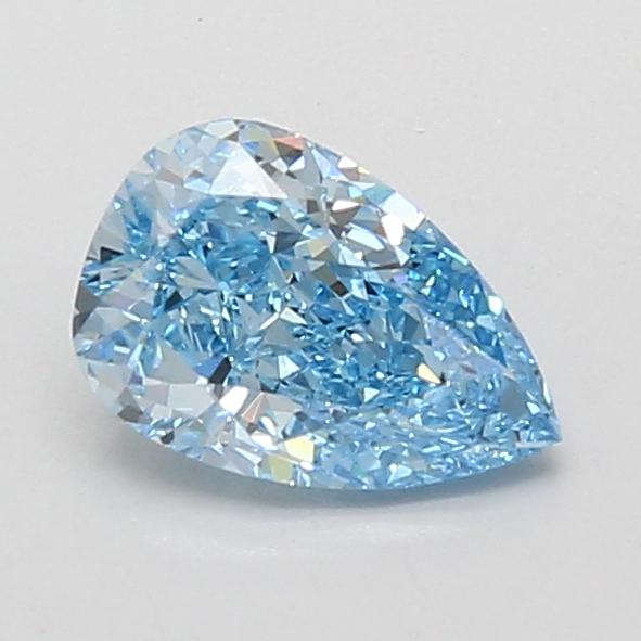1.06 Ct. Fancy Vivid Blue Pear Lab Grown Diamond