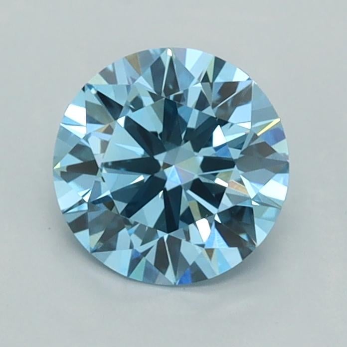 1.01 Ct. Fancy Vivid  Blue Round Lab Grown Diamond