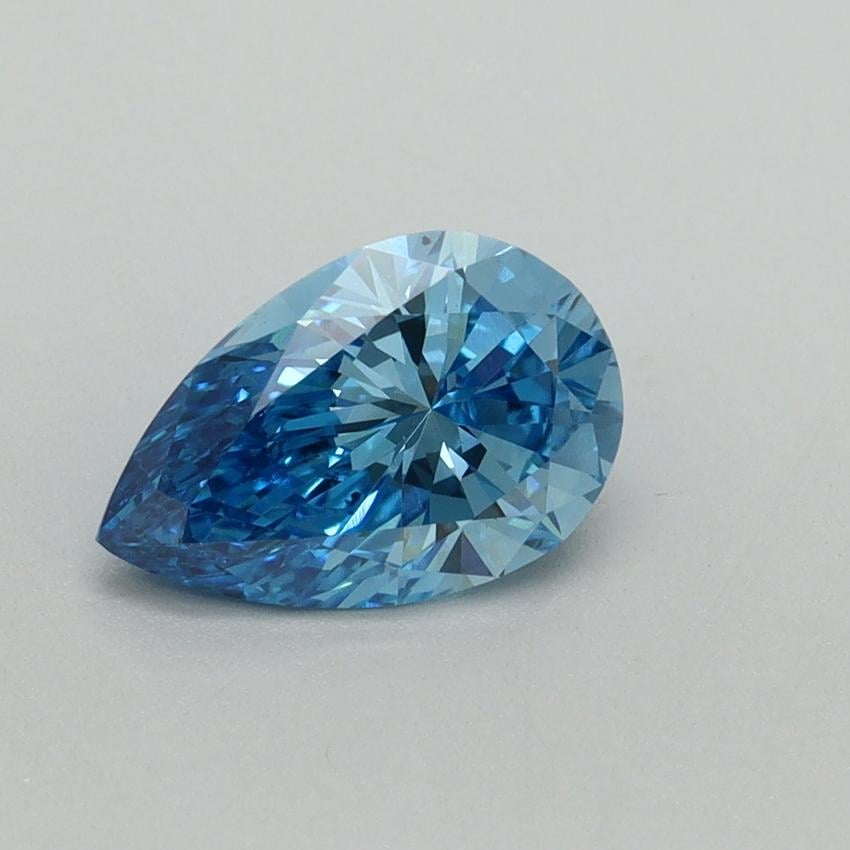 1.10 Ct. Fancy Vivid Blue Pear Lab Grown Diamond