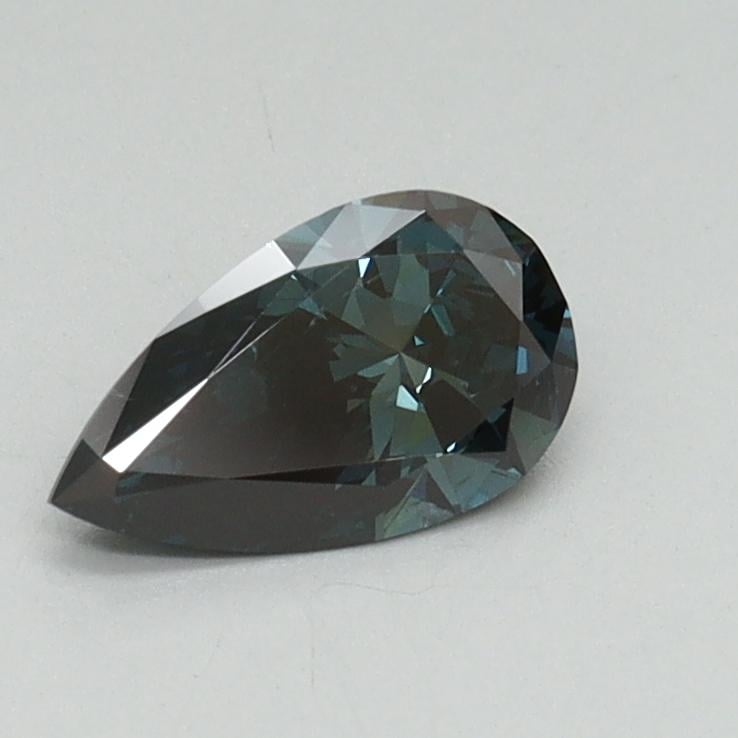 0.50 Ct. Fancy Deep Blue Green Pear Lab Grown Diamond