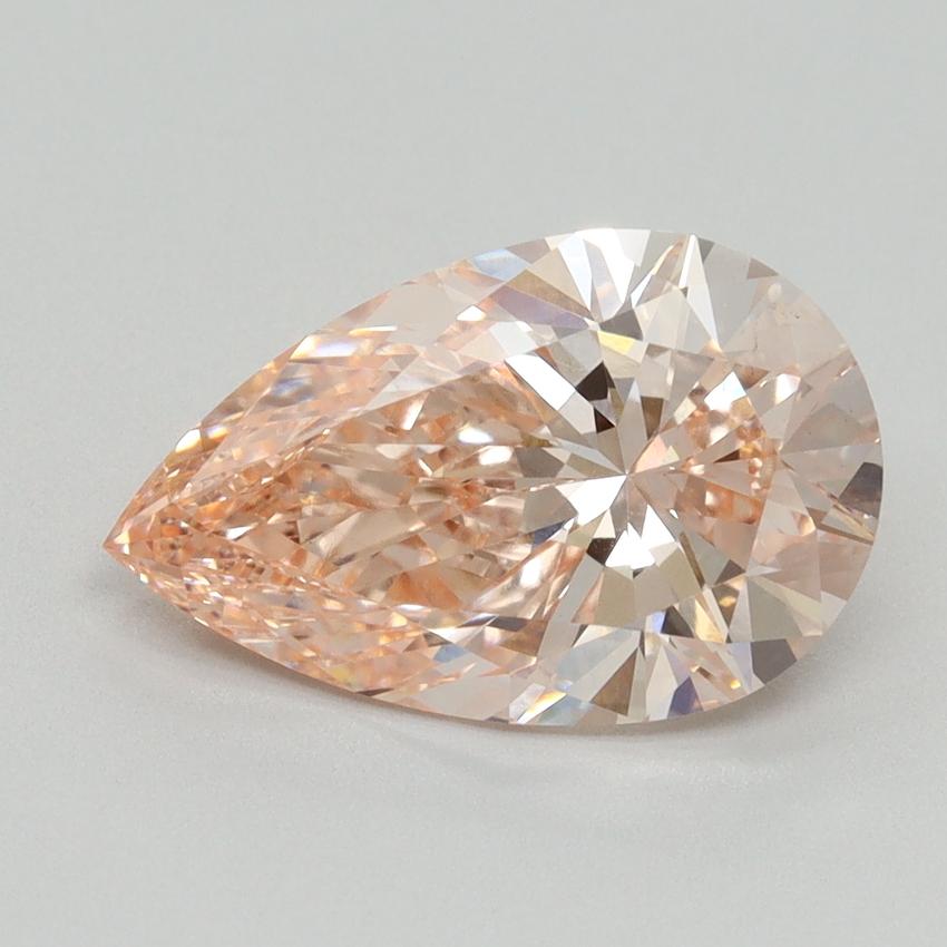 3.18 Ct. Fancy Intense Pink Pear Lab Grown Diamond